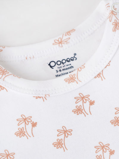 Popees Baby T-Shirt & Shorts Set Soft Cotton with All-Over PrintBreathable & Comfy Summer Wear(3-24 Months)for Baby Boys