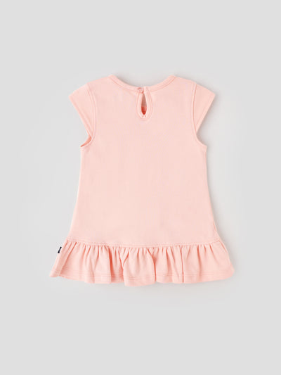 Popees Cute Bunny Design Cotton Dress (3–18 Months) for Baby Girls