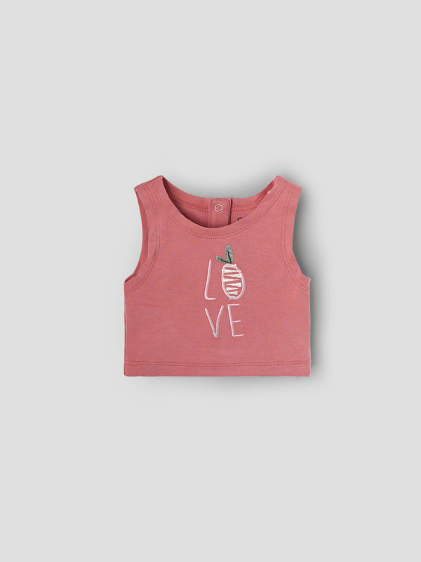 Popees Baby Girls Sleeveless Cotton Top & Shorts Set| Pink| 3-24 Months