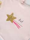 Popees Baby Girls Light Peach Pink T-Shirt | Daily Wear Cotton (3 M to 24 M)