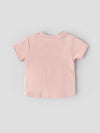Popees Baby Girls Peach Printed Cotton T-Shirt |Graphic Top (3M–36M)