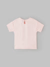 Popees Soft Pink Floral Applique Design T-Shirt Cute & Adorable Heart Design(3–36 Months) for Baby Girls