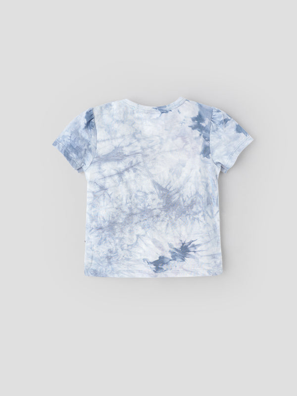Popees Cute & Comfy Modern Tie-Dye Design Half Sleeve T-shirt (3–24 Months)for Baby Girls