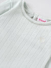Popees Baby Girls Cotton Knit Top |Pointelle Full Sleeve with Back Button (3M–24M)