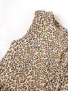 Popees Baby Girls Leopard Print Sleeveless Peplum Top| 3 Months–36 Months