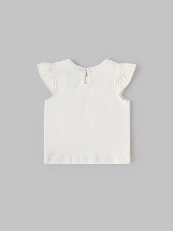 Popees Short Sleeve Back Open Top (3–36 Months) for Baby Girls