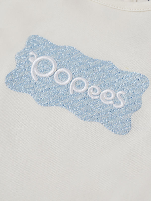 Popees Short Sleeve Back Open Top (3–36 Months) for Baby Girls