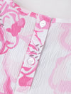 Popees Summer Ready Ruffle Sleeve Top with Abstract Print Top(3-36 Months)for Baby Girls
