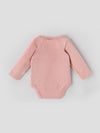 Popees Baby Boys Cotton Full Sleeve Bodysuit| Peach| Tiny Baby, Newborn To 6 Months