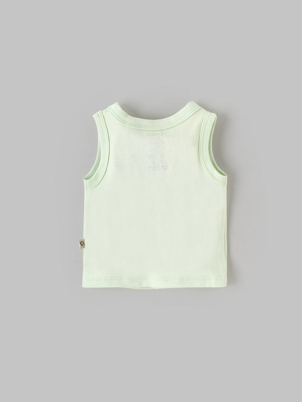 Popees Trendy & Stylish Sleeve Less Front Open Jhabla Top (0–6 Months) for Baby Boys