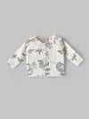Popees Baby Boys Full Sleeve Muslin Cotton Jhabla| Off-White| 0-12 Months