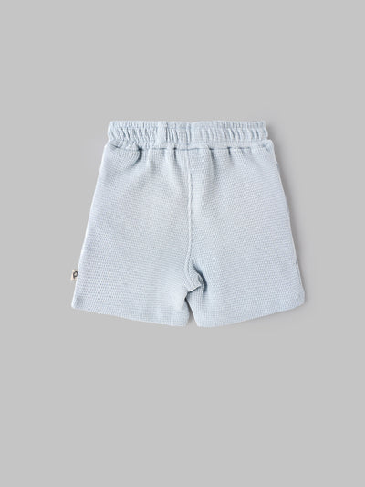 Popees Baby Boys Cotton Waffle Shorts |Soft Elastic Waist Summer Shorts (Newborn to 9 Months)