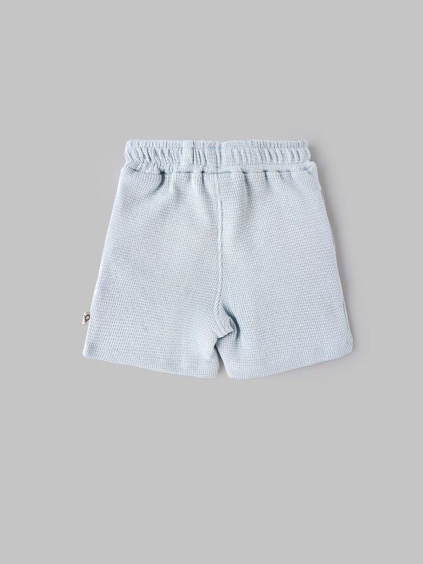 Popees Baby Boys Cotton Waffle Shorts |Soft Elastic Waist Summer Shorts (Newborn to 9 Months)