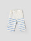 Popees Baby Boys Striped Cotton Blend Full-Length Pants with Elastic Waistband| Newborn to 9 Months