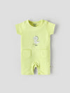 Popees Everyday Half Sleeve Chest Printed Romper(0-6 Months)for Baby Boys