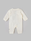 Popees Baby Boys Cotton Full Sleeve Romper| Off White| Tiny Baby, Newborn To 6 Months