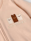 Popees Baby Boys Full Sleeve Sleepsuit| Peach| Newborn To 9 Months