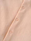 Popees Peach Baby Sleepsuit with Sun Embroidery | Tiny Baby, Newborn to 6 M
