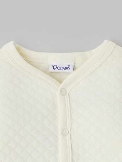 Popees Full-Sleeve Front Open Sleepsuit (0–6 Months) for New Boys