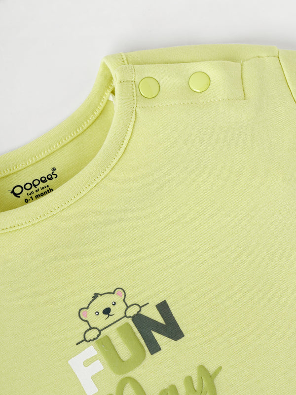 Popees Comfy & Trendy Chest Printed Coordinated Set (0-9 Months)for Baby Boys