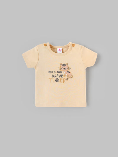 Popees Soft & Stylish Cotton Everyday Wear Printed T-Shirt(0-9 Months)for Baby Boys