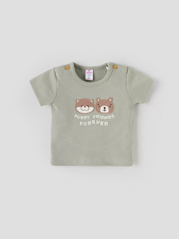 Popees Soft & Stylish Everyday Comfort Wear Printed T-Shirt(0-9 Months)for Baby Boys