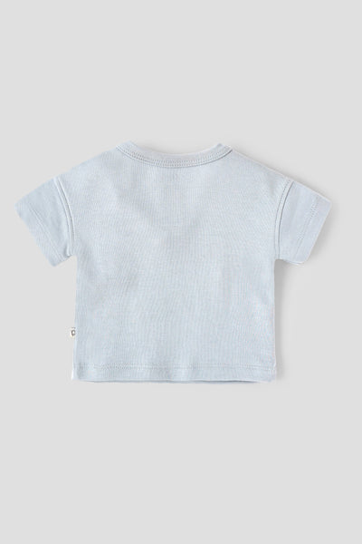 Popees Baby Boys Cotton Printed T-Shirt|Half Sleeve Round Neck Graphic Tee, Soft Breathable Casual Wear| Newborn–9 Months