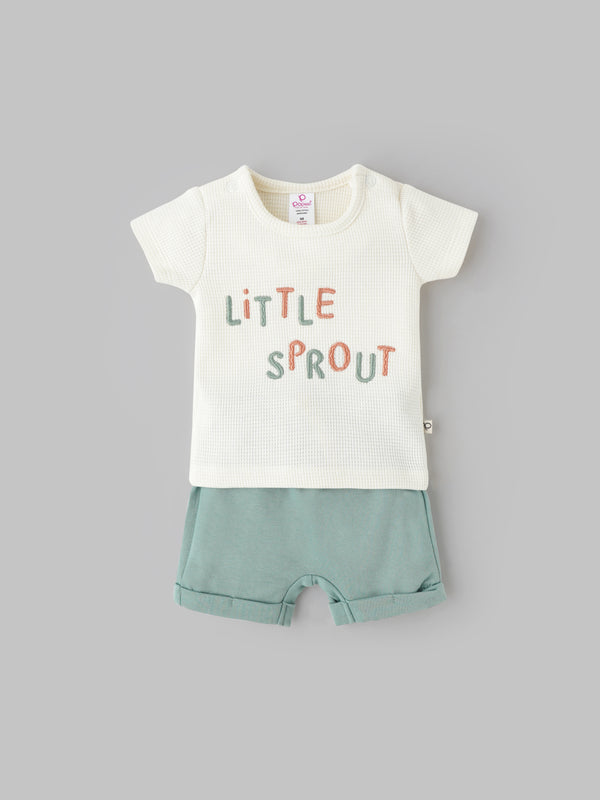 Popees Comfy & Cute Outfit Cotton Co-ord Set (0–3 Months)for Baby Boys