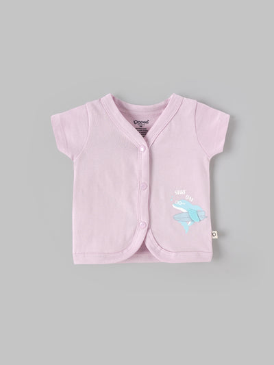 Popees Baby Girls Surf Day Front Open Top| Tiny Baby, Newborn to 6 Months