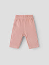 Popees Baby Girls Waffle Knit Cotton Pants with Elastic Waistband (NB to 9 Months)
