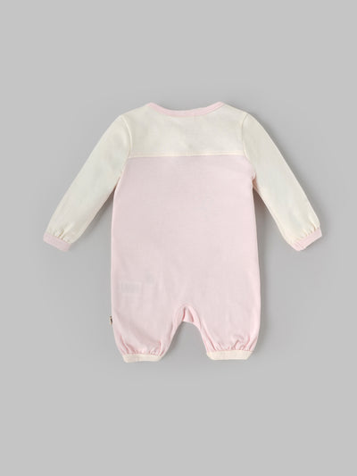Popees Baby Girls Pink Cotton Romper| Tiny Baby, Newborn to 6 Months
