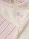 Popees Baby Girls Pink Cotton Romper| Tiny Baby, Newborn to 6 Months
