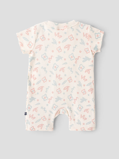 Popees Baby Girls Printed Cotton Romper |Tiny Baby, Newborn to 6 Months
