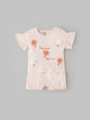 Popees Comfortable & Stylish Coordinated Set With Cute Floral Print (0-9 Months) for Baby Girls