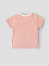 Popees Baby Girls Peach Cotton Graphic T-Shirt |Play All Day Print, Size NB to 9M