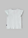 Popees Baby Girl Cotton T-Shirt with Heart Applique |Newborn to 9 M