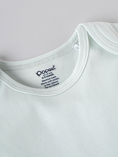 Popees Baby Girl Cotton T-Shirt with Heart Applique |Newborn to 9 M