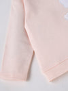 Popees Baby Girls Peach Cloud Appliqué Cotton Top| Newborn to 9 Months