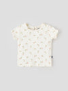 Popees Cotton Floral Print Top – Soft & Breathable, Half Sleeves (0–9 Months) for Baby Girls