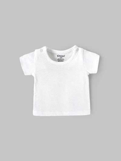 Popees Unisex Baby Denim Dungaree Set| NB–9 Months