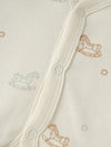Popees Half Sleeve Front Open Jhabla Top(0-6 Months)for New Babies Made of Organic Bamboo Cotton Fabric