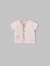 Popees Baby Unisex Cotton Knit Jhabla| Peach| Tiny Baby To 6 Months