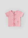 Popees Half Sleeve Printed Front Open Jhabla (0-3 Months) for Newborn Babies