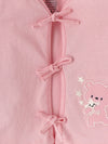 Popees Half Sleeve Printed Front Open Jhabla (0-3 Months) for Newborn Babies