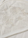 Popeesopees Soft Cotton Hooded Baby Towel with Embroidery for Newborns