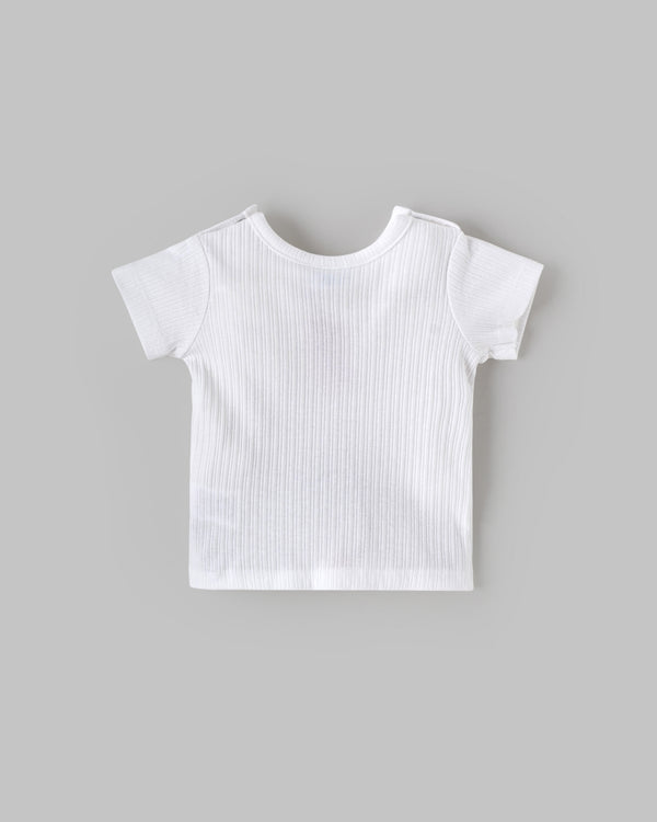 Popees Skin-friendly & Comfy T-Shirt (0-9 Months) for Newborn Babies