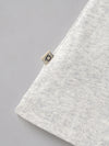 Popees Baby Boys Light Grey Textured Cotton T-Shirt with Embroidered Back Print| 9 Months–4 Years