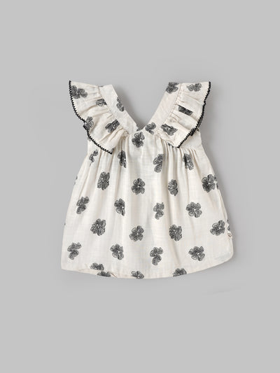 Popees Baby Girls Floral Printed Dress| 9 Months – 4 Years