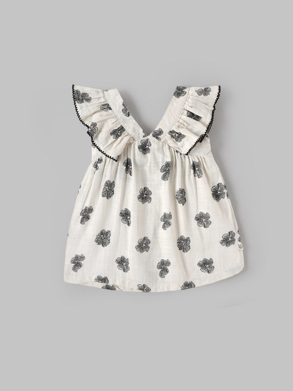 Popees Baby Girls Floral Printed Dress| 9 Months – 4 Years