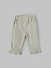 Popees Baby Girls Floral Top & Ribbed Pant Set| Sage Green| 9 Months to 4 Years